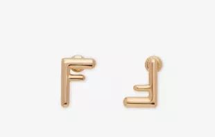 fendi small ff earrings|fendi bamboo earrings.